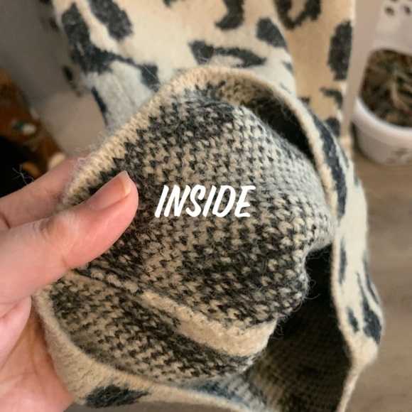 Oatmeal Fuzzy Knit Leopard Print Lounge Pants - Picture 13 of 16